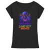 LOUD CITY NIGHTS - Womens Extended Shoulder T-Shirt