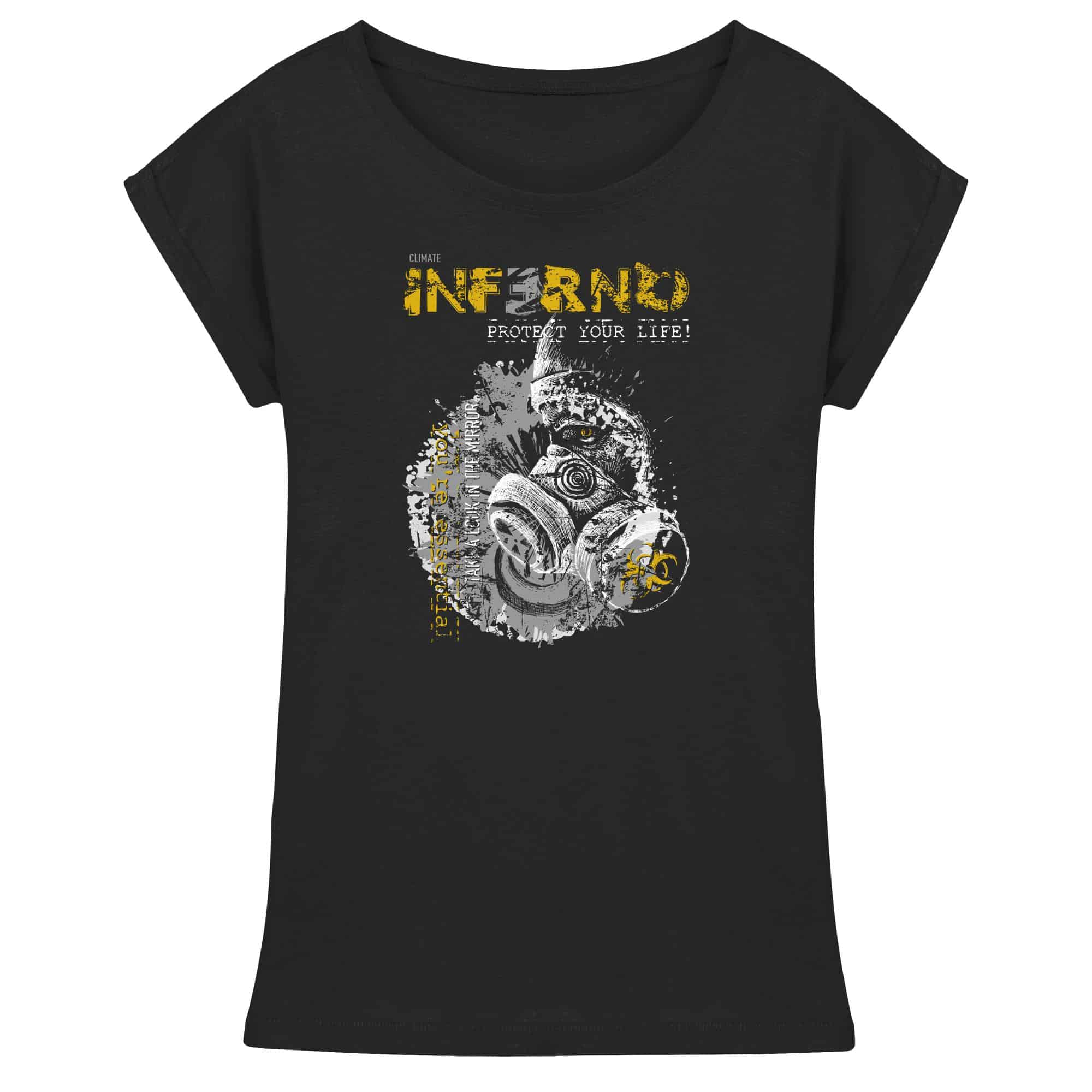 INFERNO - Womens Extended Shoulder T-Shirt